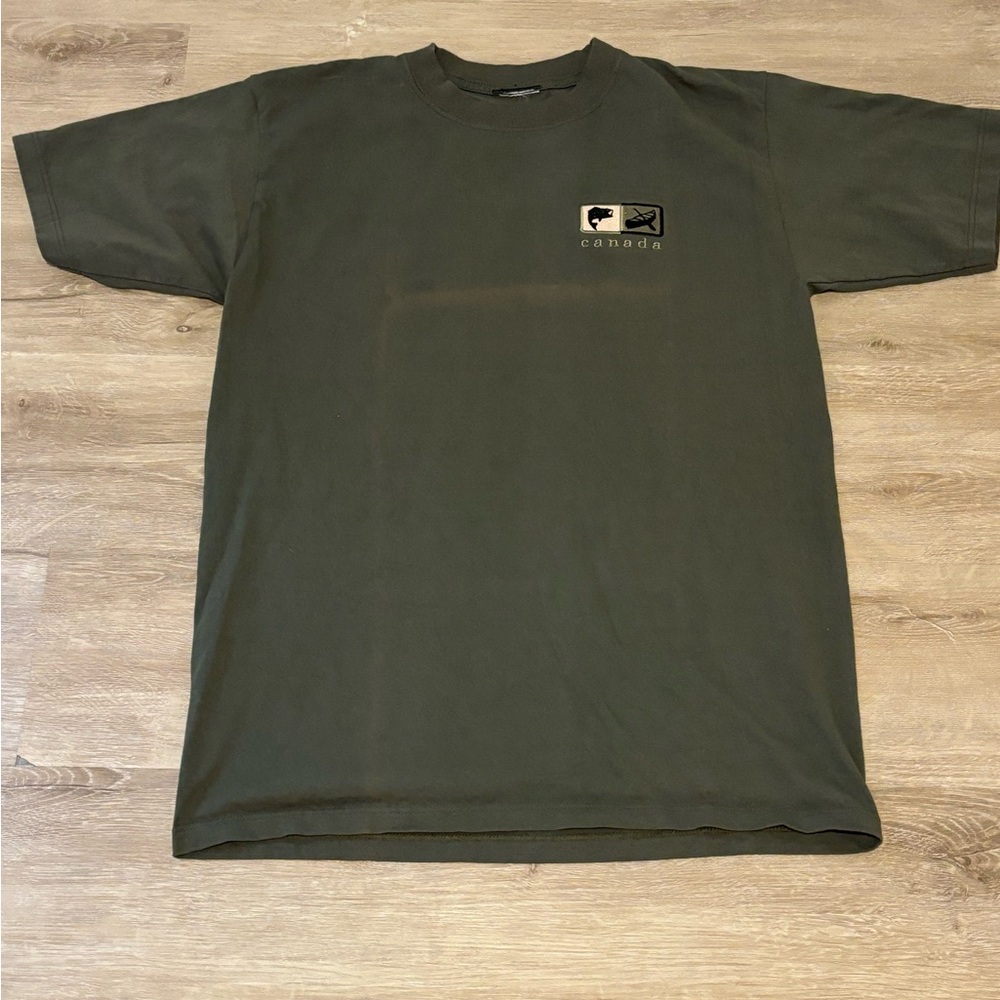 Canada Vintage Outdoorsman Men's Green T-Shirt
